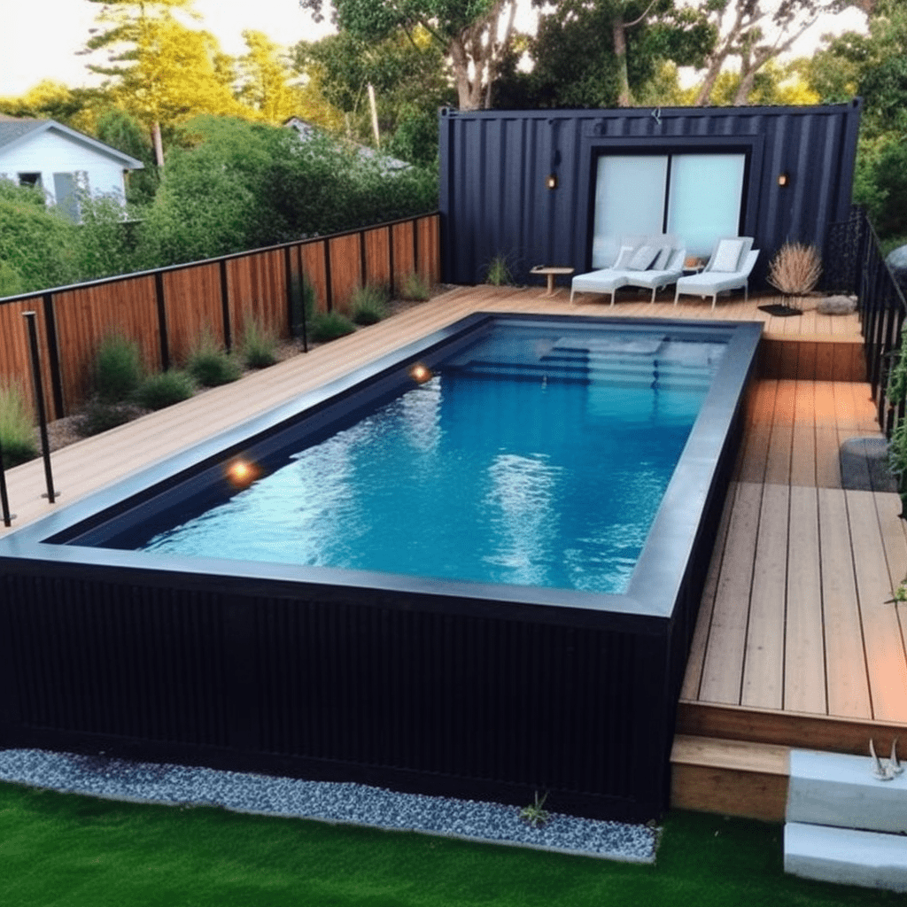 shipping container pool design