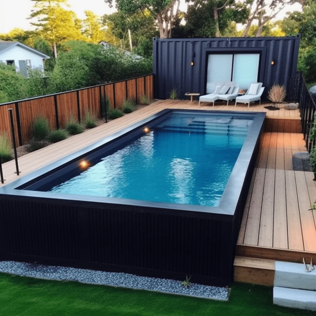 shipping container pool design